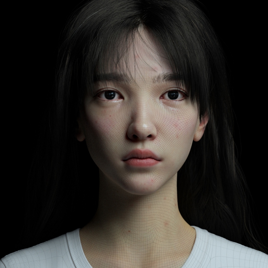 唯美造型女角色模型