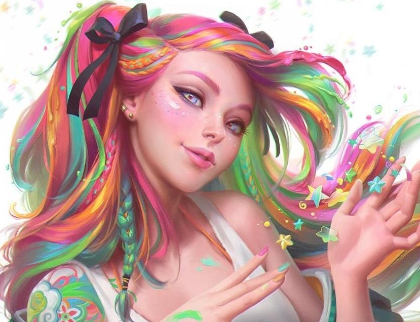 Viktoria Gavrilenko插画家写实唯美人物插画厚涂作品