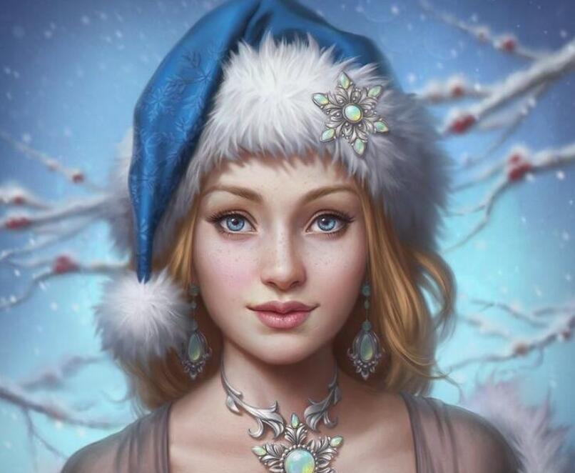 Viktoria Gavrilenko插画家写实唯美人物插画厚涂作品