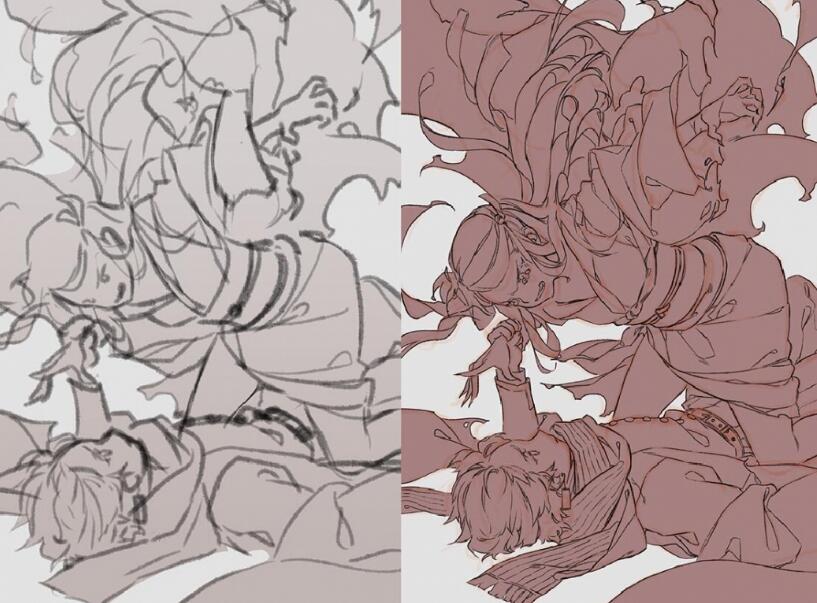 河CY插画19年10月原画[PSD JPG 笔刷 PDF