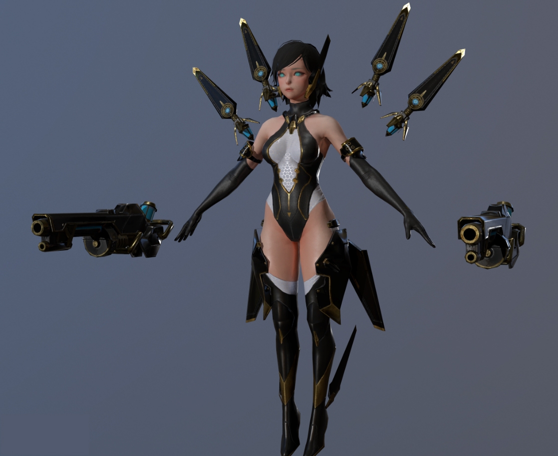 韩游次世代大作【Overhit】全套次世代角色怪物模型PBR贴图