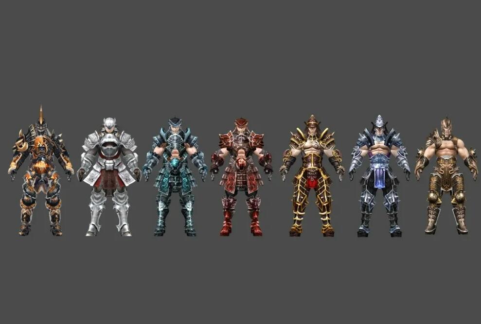 SUN 奇迹世界 3D网游主角模型合集
