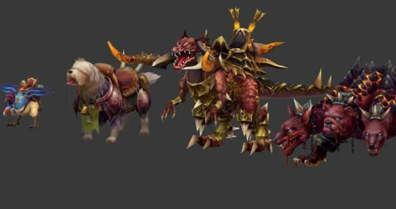 魔幻日韩风格神魔坐骑3D模型