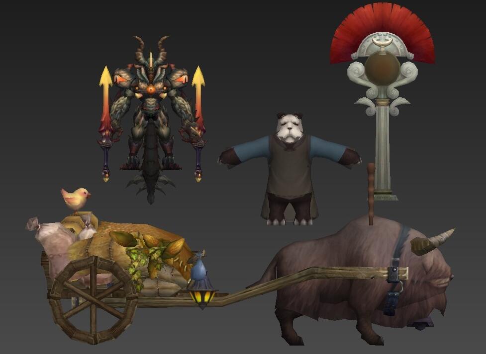 3D魔幻游戏的35个Npc角色模型