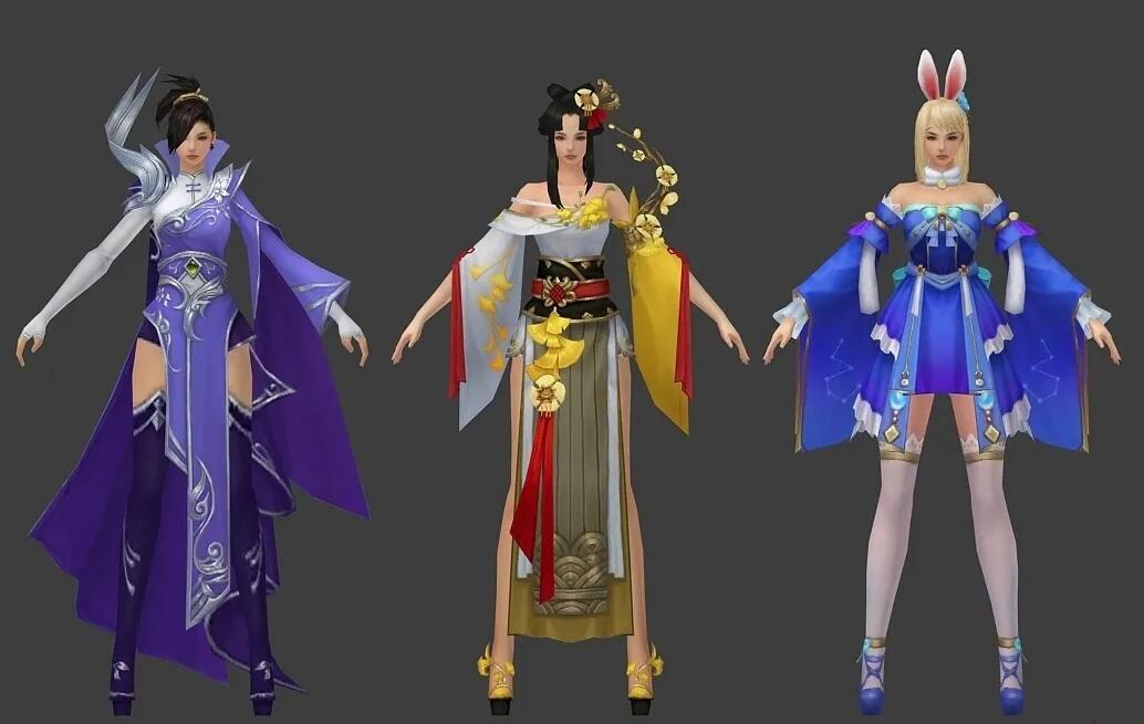 高质量古风 仙侠 武侠游戏模型