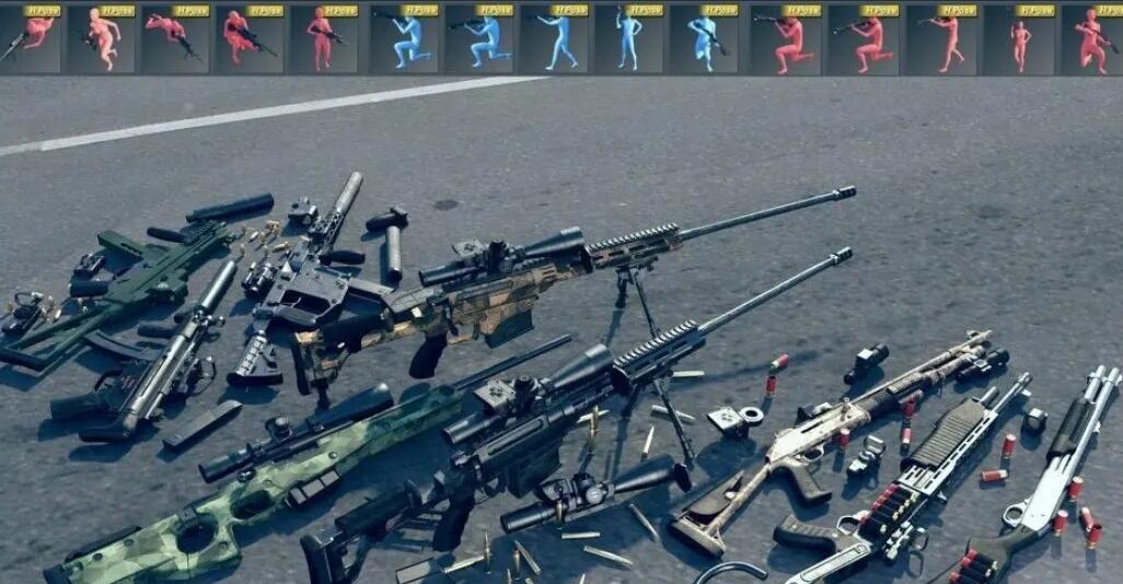 现代霸气城市战术武器狙击枪3D模型合集