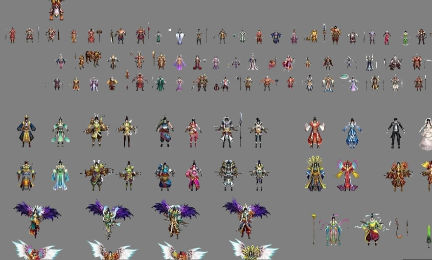 【楚汉传奇】全套角色NPC 怪物 坐骑模型