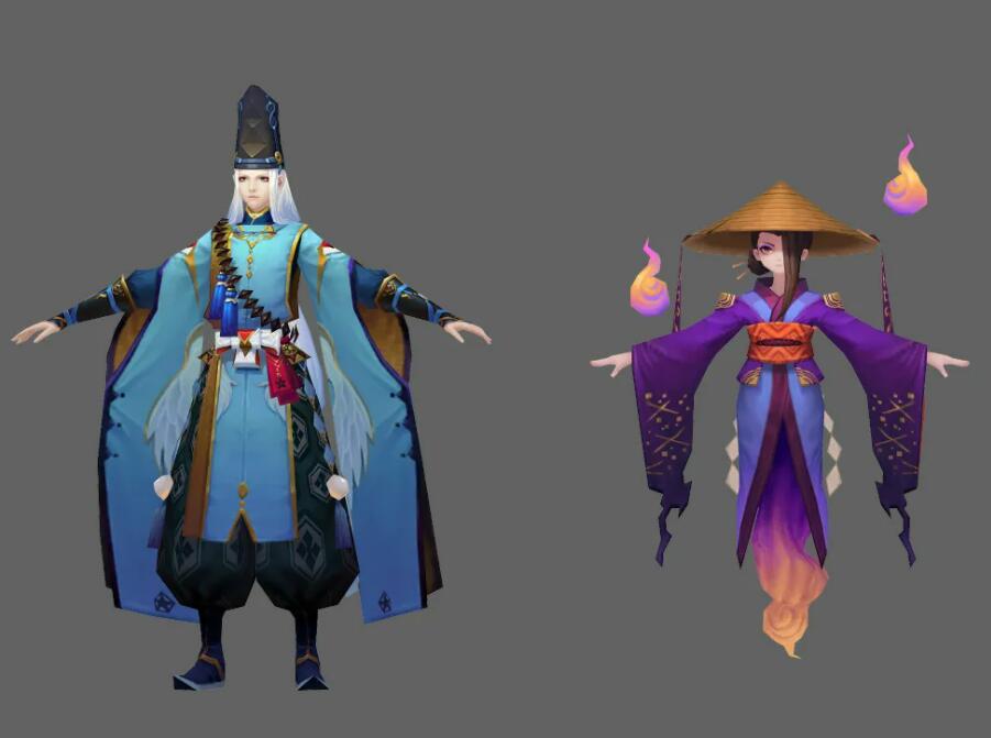 精品游戏手绘角色模型