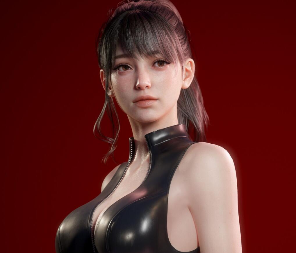 超美的女特工CG模型作品