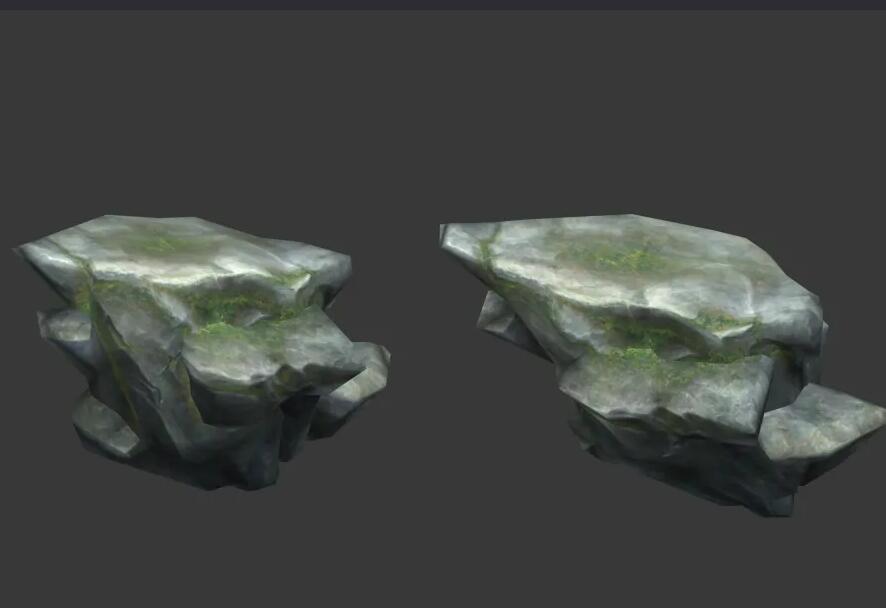 一套低模游戏场景 古建筑模型 房屋道具等3D模型