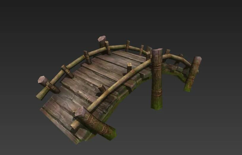 一套低模游戏场景 古建筑模型 房屋道具等3D模型