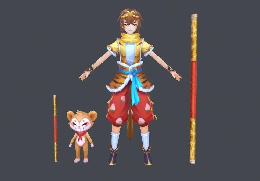 少年孙悟空模型