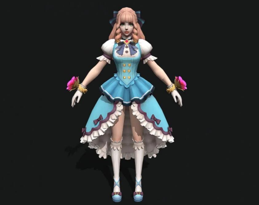 动漫女孩 动漫人物 美少女 游戏女孩 游戏人物 卡通女孩 美少女战士 魔法美少女3D模型 ...