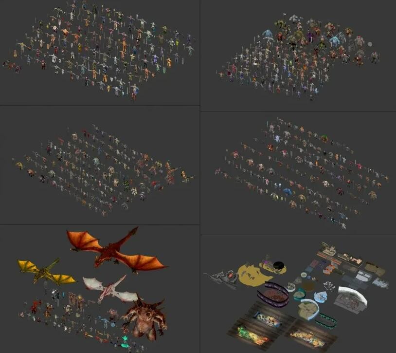 【突袭：影子传说 RAID】欧美 魔幻 RPG PBR 全角色 全场景全动画