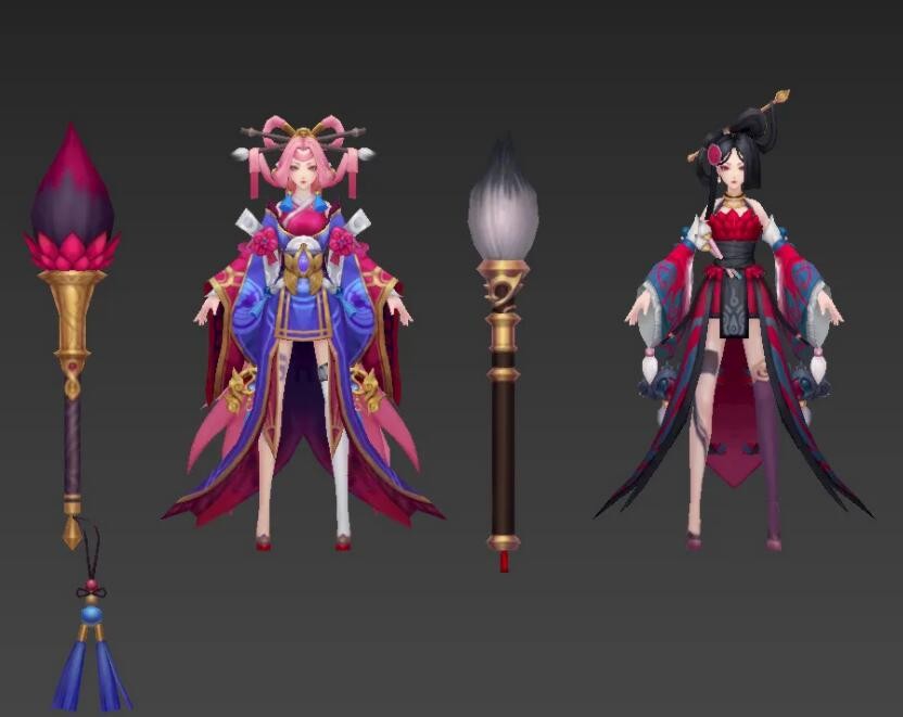 扶鸾 美貌道长 结契双修魔尊 笔仙 御姐 贵妃 歌女 舞姬 艺伎 风尘女子 花魁3D模型 ...