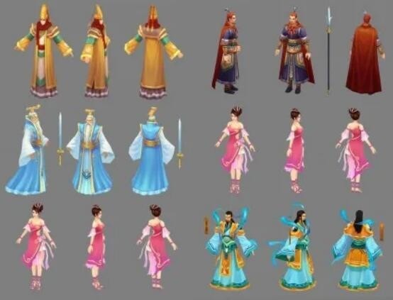 天元OL 66套NPC模型带全套动作