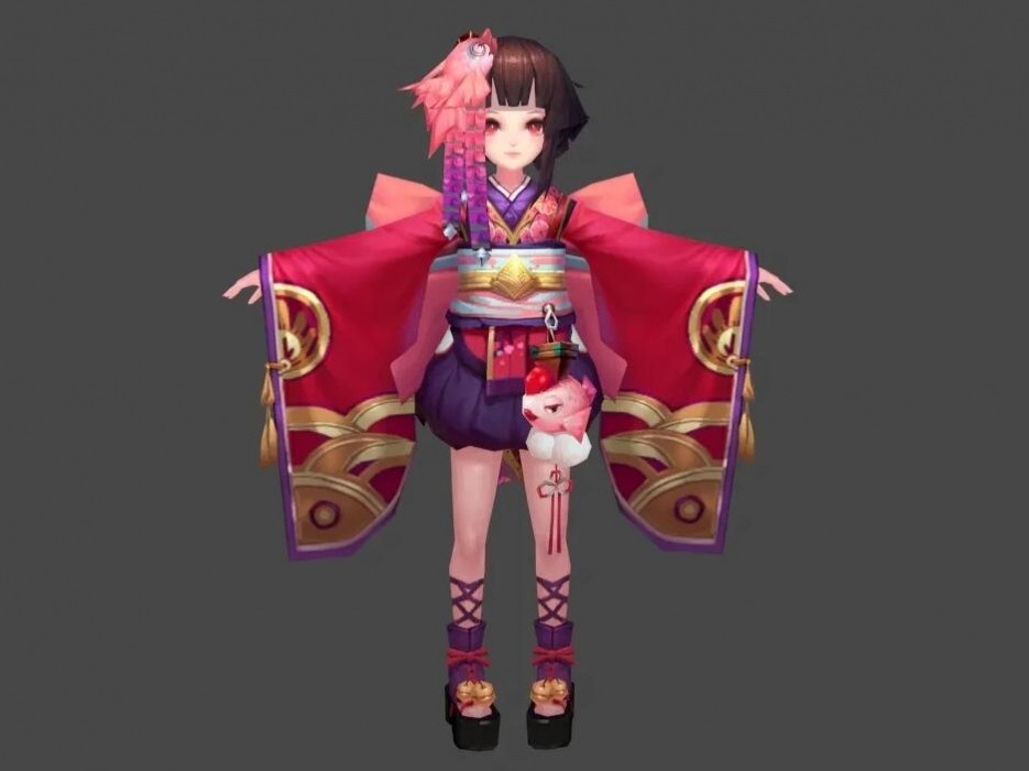 神乐 3D角色模型