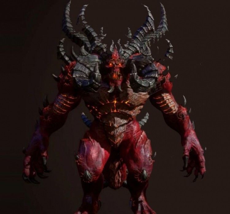 【暗黑破坏神】游戏角色怪物模型素材 带贴图 FBX可倒入3dmax maya