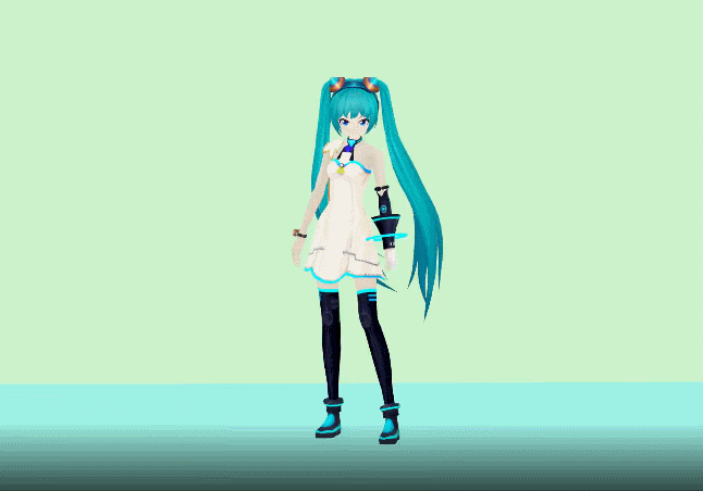 初音未来白色礼服模型