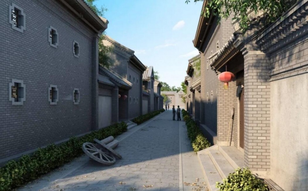 老北京胡同四合院3d模型下载 3D模型免费下载