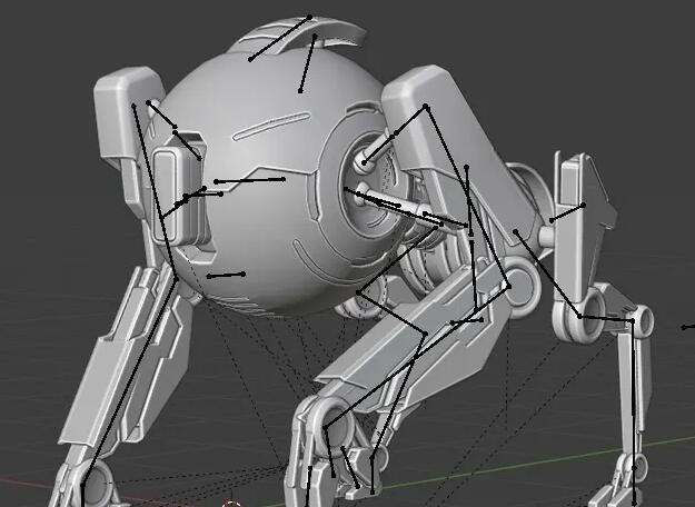 卡通机器人和机器狗blender格式模型