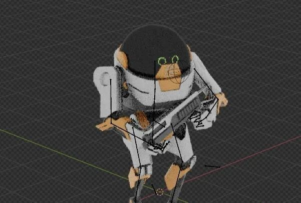 卡通机器人和机器狗blender格式模型