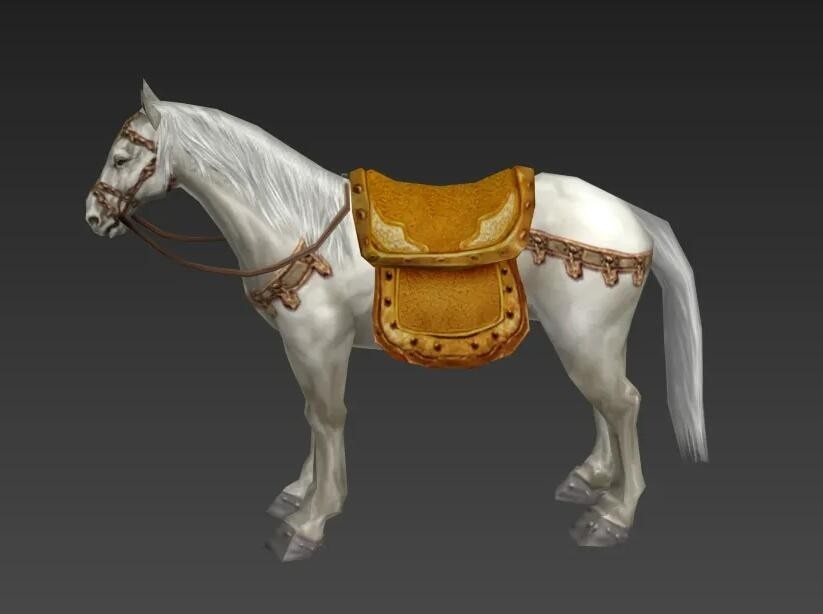 传奇类骑宠马3D模型