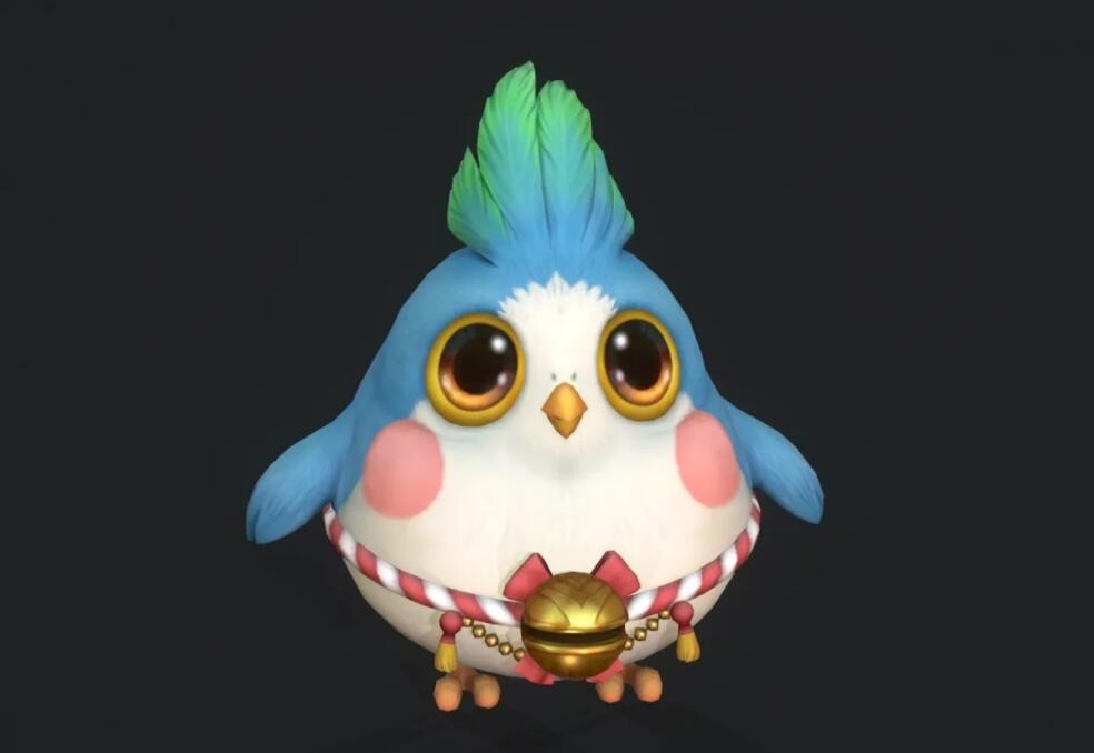 传奇Q版萌宠小鸡模型
