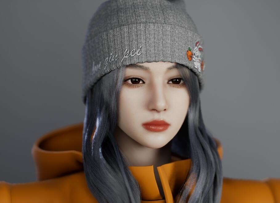 漂亮的妹子模型作品