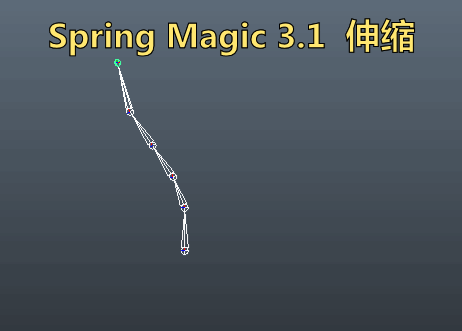 Spring Magic 3.1风飘带工具MAYA版在骨骼链上创建摆动扭转伸缩等动画效果maya插件！ ... ... ...