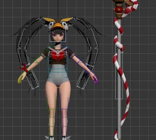 一个卡通小姑娘3dmax模型