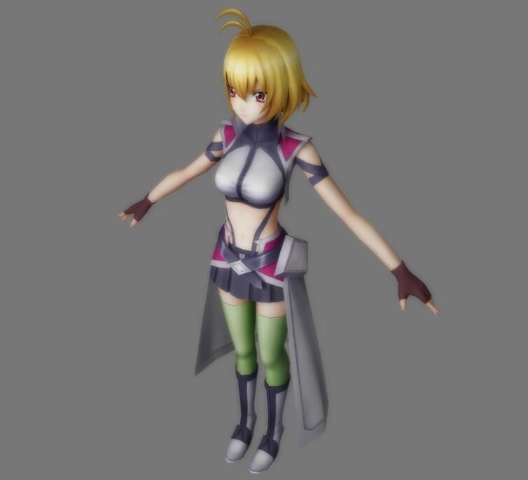 天使与龙的轮舞 安琪3d模型