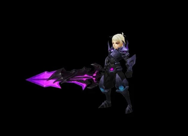卡通金发红眼男剑士3D带绑定模型