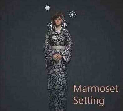 日本和服美女模型