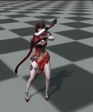 漂亮小姐姐绑定动画模型