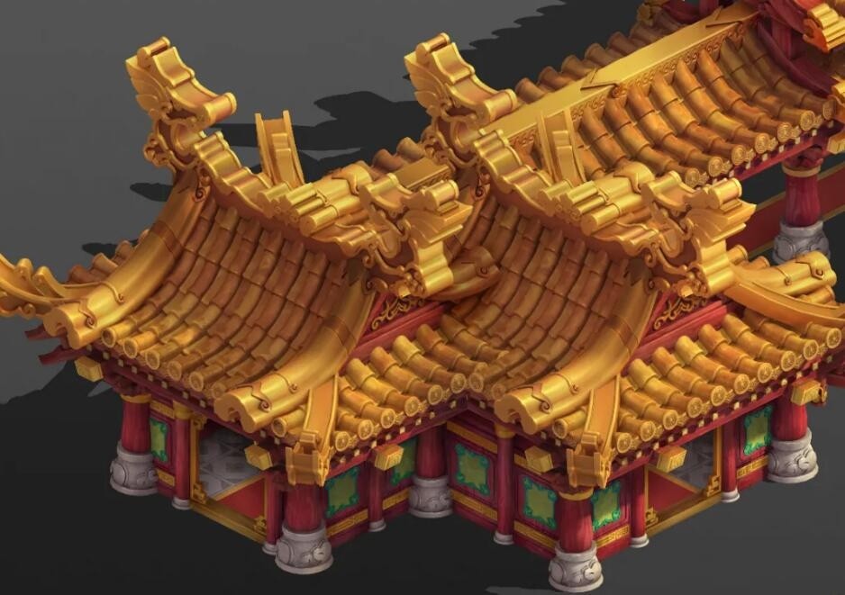 皇城主殿MAYA模型含贴图