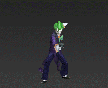 小丑游戏角色 待机 出场 动画