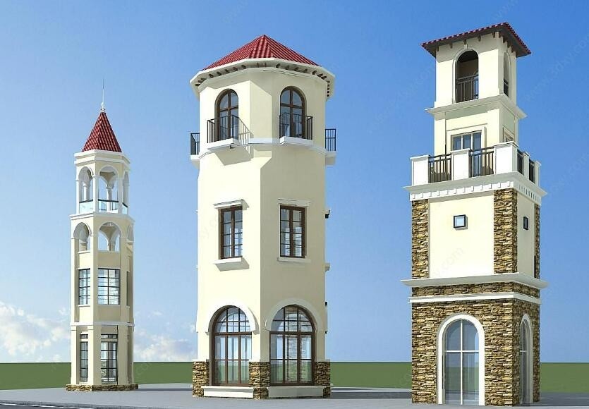 欧式建筑3D模型集合