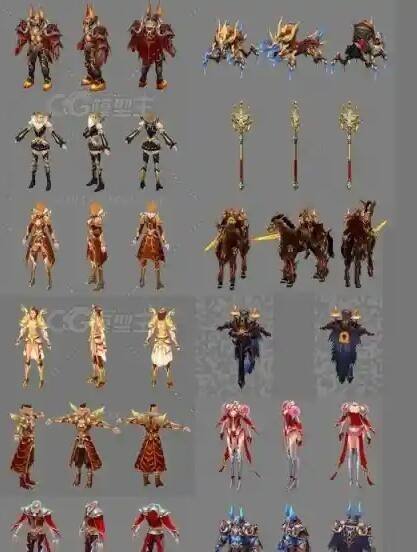 【魔域】3D游戏角色怪物模型资源