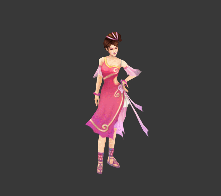 美女动画模型 3D游戏资源
