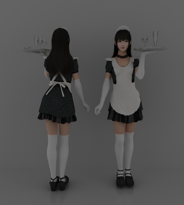 美女 居家 女仆 
