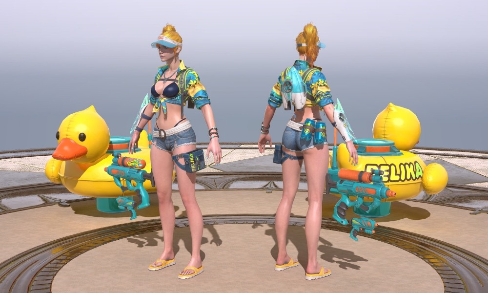 Paragon 夏季 皮肤 沙滩 泳装 带动作