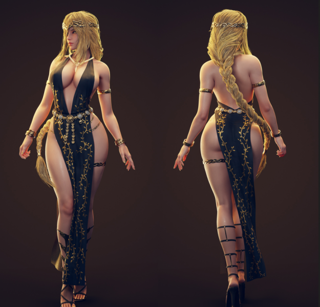 Elden ring玛丽卡女王（虚幻，max，zbrush，blender等可用）