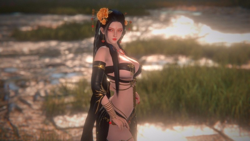 嗜血印 女祭司 模型和 DOA 5 MOD