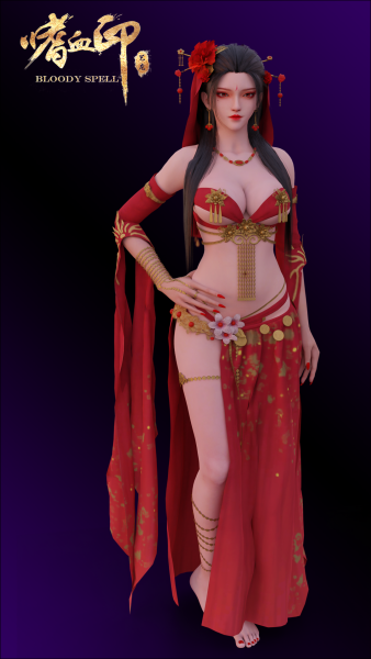 嗜血印 女祭司 模型和 DOA 5 MOD