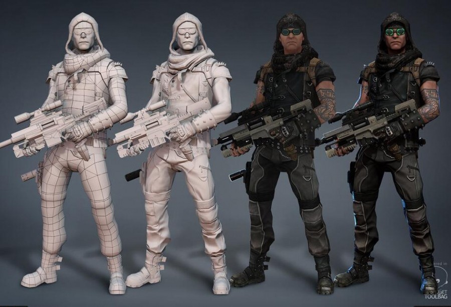 精美3d游戏角色模型作品欣赏