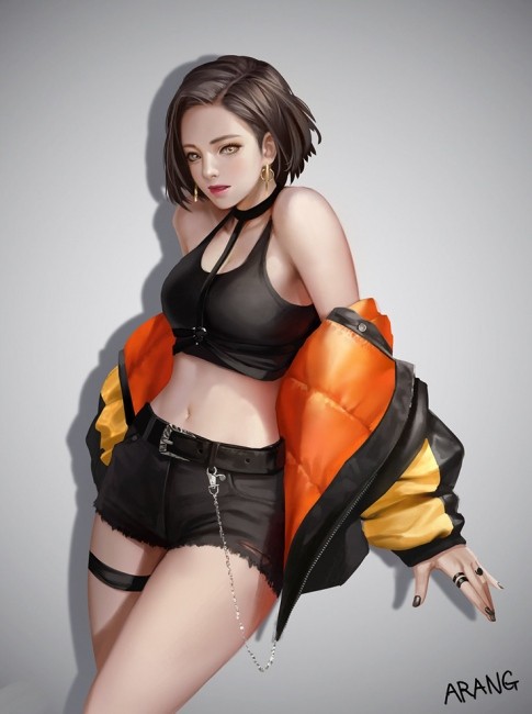 韩风画师TaeKwon Kim(A-rang)视频教程和笔刷和ps源文件