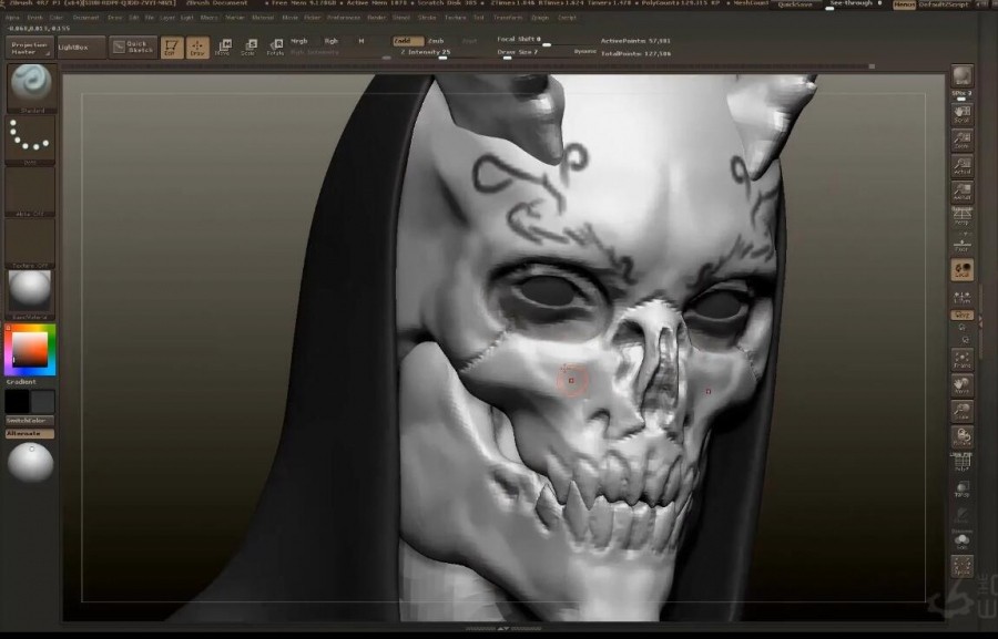 Zbrush 模型雕刻建模教程