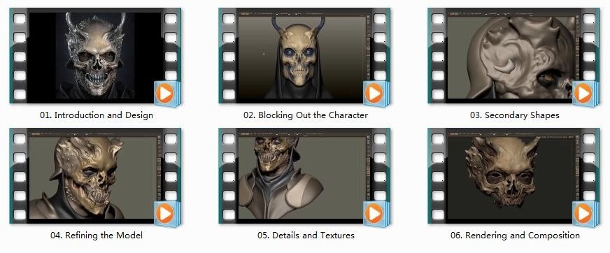 Zbrush 模型雕刻建模教程