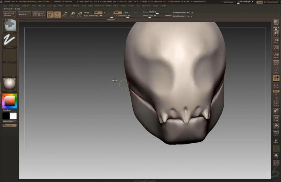 Zbrush 模型雕刻建模教程